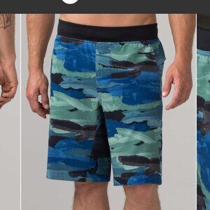 Lululemon men's Core Short 11"  Cactus Camo desert teal/vintage Green sz Medium?